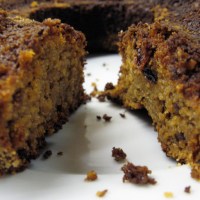 Bolo Fit: Aveia, banana e Uvas passas